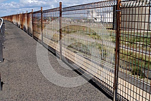 Rusty fence