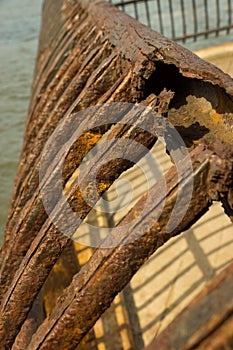 Rusty fence