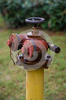 Rusty fire hydrant