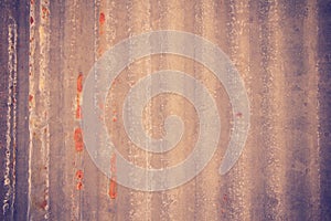 Rusty galvanized iron plate