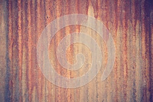 Rusty galvanized iron plate