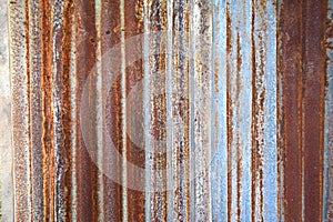 Rusty galvanized iron