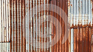 Rusty galvanized sheet for abstract background
