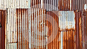 Rusty galvanized sheet for abstract background