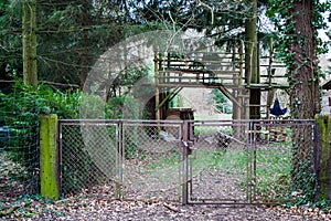 Rusty garden gate
