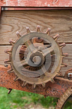 Rusty Gear on Farm Machinery