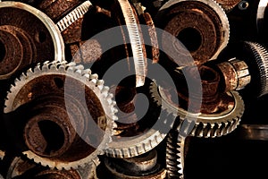 Rusty gear texture for wallpaper or background