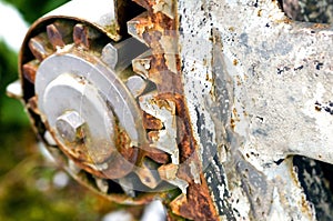 Rusty gear-wheel