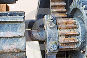 Rusty gear-wheel