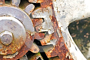 Rusty gear-wheel