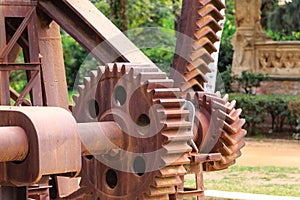 Rusty Gears Closeup