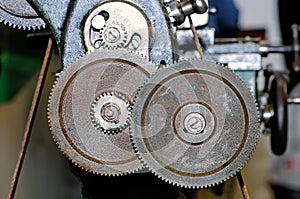 Rusty gears of the old industrial mechanism