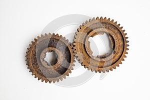 Rusty gears from an old mechanism