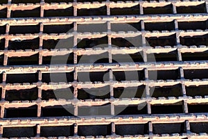 Rusty Grate Background