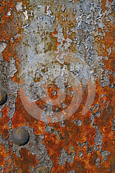 Rusty Grunge Texture of Steel Bridge