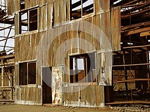 Rusty industrial ruins