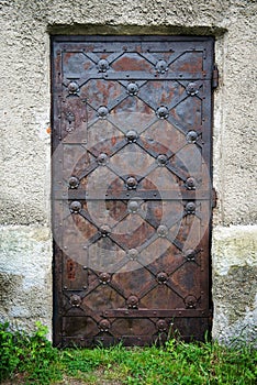 Rusty iron door