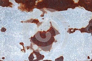 rusty iron. Fatal oxidation of metals. Rust closeup. The metal is rusted.