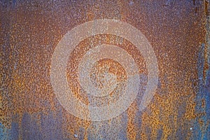 A rusty iron plate background board