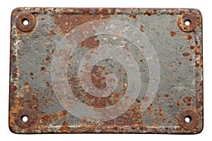 Rusty Iron Plate with Rough Surface Texture