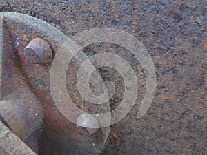 Rusty Iron Side, Plates and Bolts on Mine Cart 2