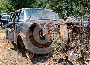 Rusty Junked Car