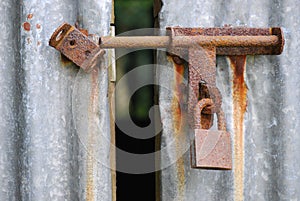 Rusty Latch And Lock