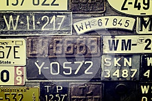 Rusty License Plates