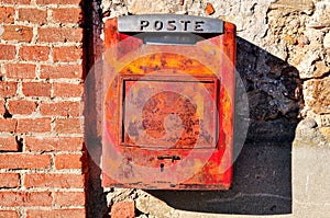 Rusty Mail Box.