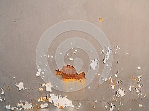 Rusty metal background. Red corroded texture. Damaged surface for design. Old orange rust backdrop. Architecture detail