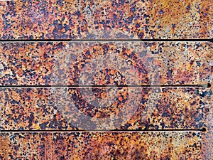 Rusty metal background with rough texture