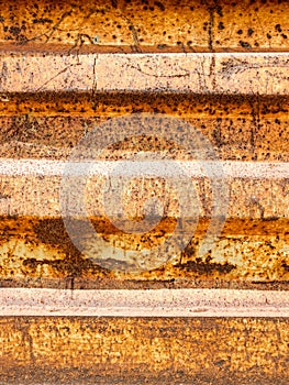 Rusty metal background with streaks of rust. photo
