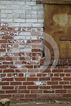 Rusty Metal Door Grunge Texture Background