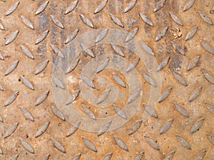 Rusty metal grate background