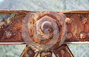 Rusty metal joint