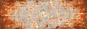 Rusty metal panel. Abstract background with copy space