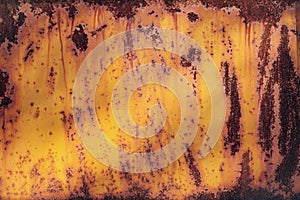 Rusty metal panel textured wallpaper background