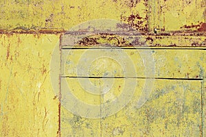 Rusty metal panel textured wallpaper background