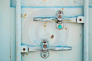 Rusty metal panel textured wallpaper background