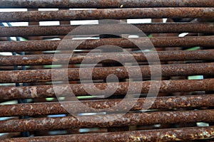 Rusty metal pipes