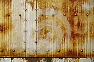 Rusty Metal with Rivets