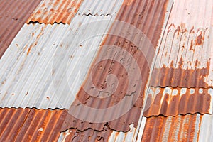 Rusty metal roof
