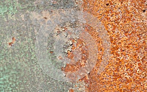 Rusty metal sheet, old grunge metal texture use for background, industrial texture for abstract Background. Iron surface rust