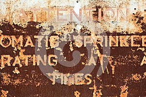 Rusty Metal Sign Background