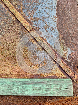 Rusty metal texture with abstract grunge patterns