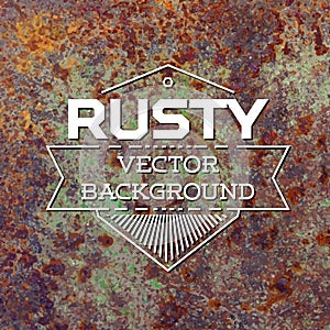 Rusty metal vector background