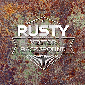 Rusty metal vector background photo