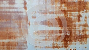 Rusty metal wall,old sheet of iron covered with rust background