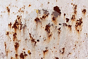 Rusty metal wall surface