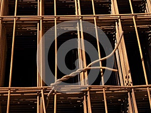 Rusty Metal Wire mesh background